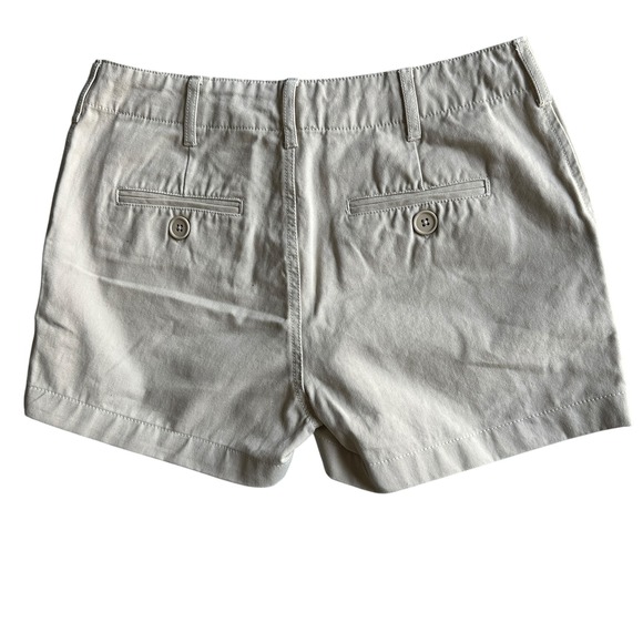 Venus Khaki Shorts Chino Beige Casual Classic Preppy Size 4 Summer Travel‎ NWOT - Picture 2 of 10